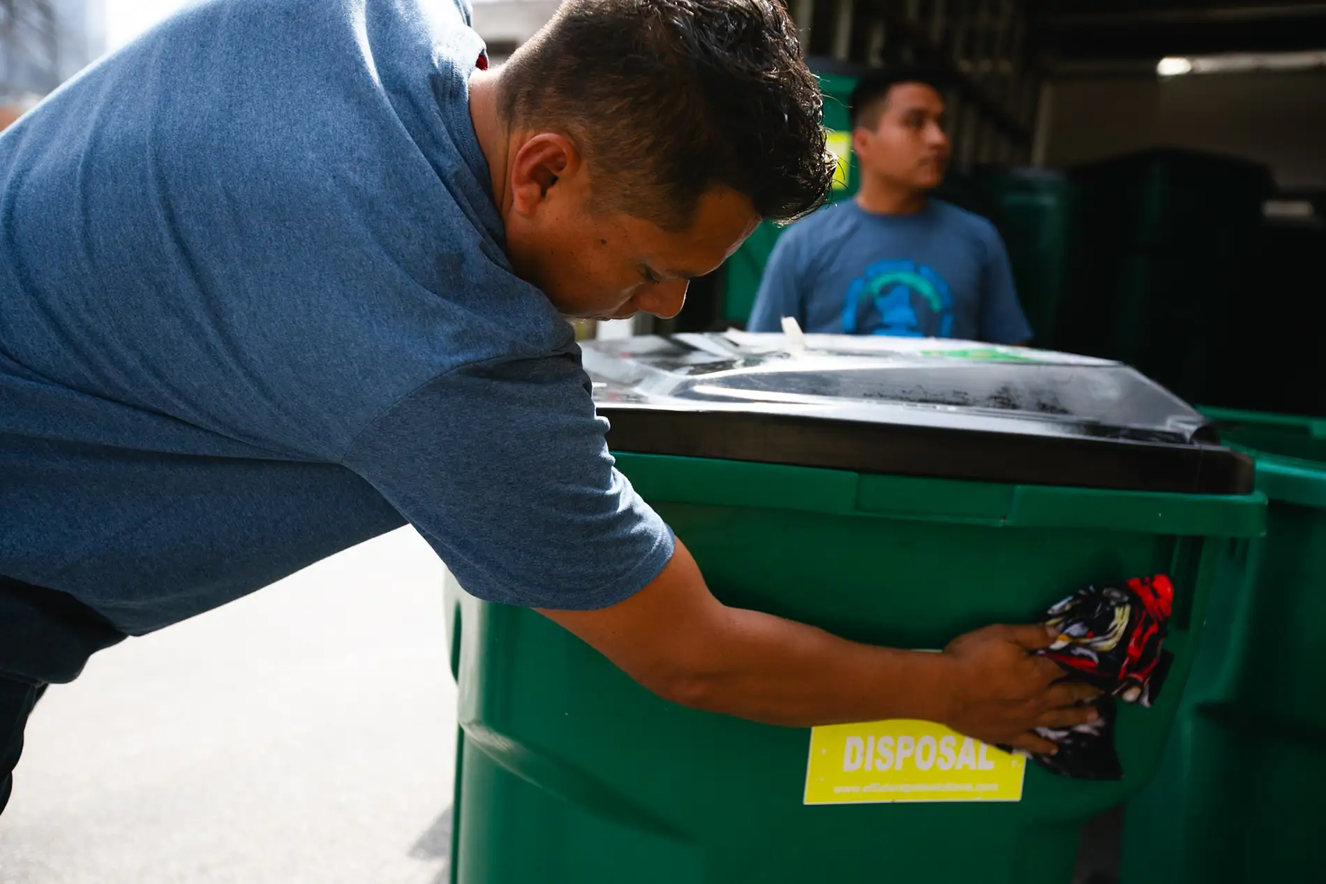 Compost bin at property